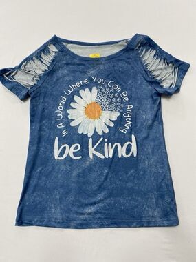 Boutique In A World Where You Can Be Anything Be Kind Small Cutout Shirt Women’s